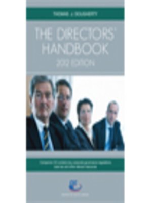 cover image of The Directors' Handbook